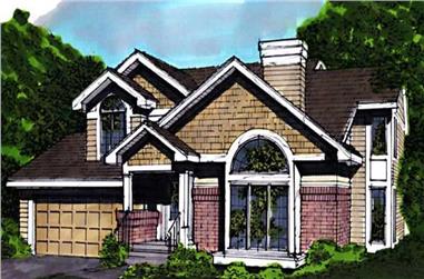 4-Bedroom, 1913 Sq Ft Country House Plan - 146-1645 - Front Exterior