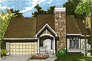 3-Bedroom, 1577 Sq Ft Country House Plan - 146-1653 - Front Exterior