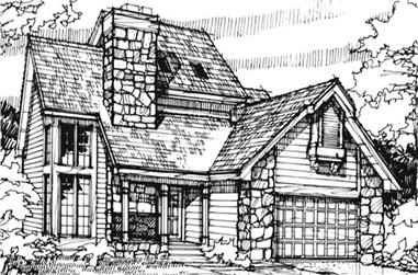 3-Bedroom, 1911 Sq Ft Rustic House Plan - 146-1660 - Front Exterior