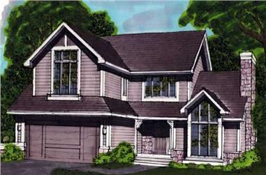 3-Bedroom, 2170 Sq Ft Country House Plan - 146-1692 - Front Exterior
