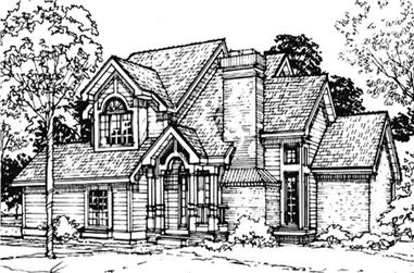 3-Bedroom, 1905 Sq Ft Country House Plan - 146-1735 - Front Exterior
