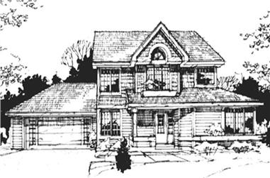 3-Bedroom, 1685 Sq Ft Country House Plan - 146-1741 - Front Exterior