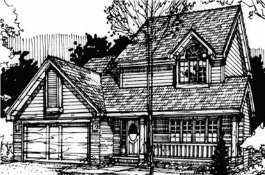 3-Bedroom, 1728 Sq Ft Country House Plan - 146-1748 - Front Exterior