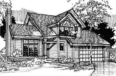 2-Bedroom, 1960 Sq Ft Country House Plan - 146-1749 - Front Exterior