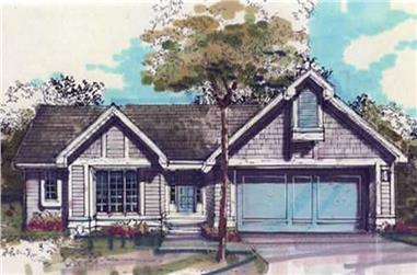 2-Bedroom, 1571 Sq Ft Country House Plan - 146-1832 - Front Exterior