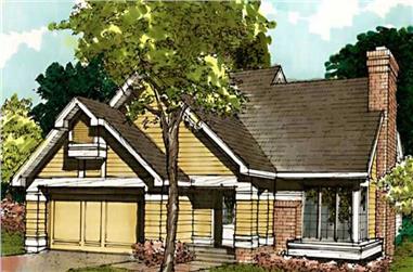 3-Bedroom, 1522 Sq Ft Contemporary House Plan - 146-1833 - Front Exterior