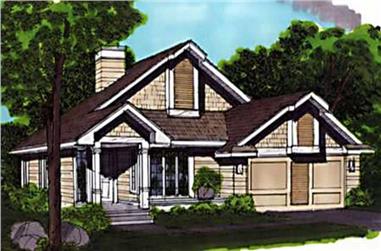 2-Bedroom, 1283 Sq Ft Country House Plan - 146-1836 - Front Exterior