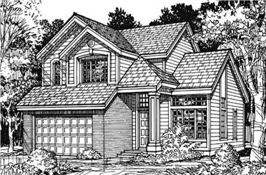3-Bedroom, 1722 Sq Ft Country House Plan - 146-1859 - Front Exterior