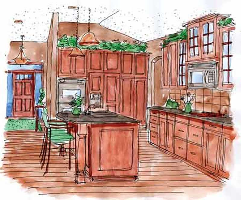 Kitchen of this 3-Bedroom, 3240 Sq Ft Plan - 146-1876