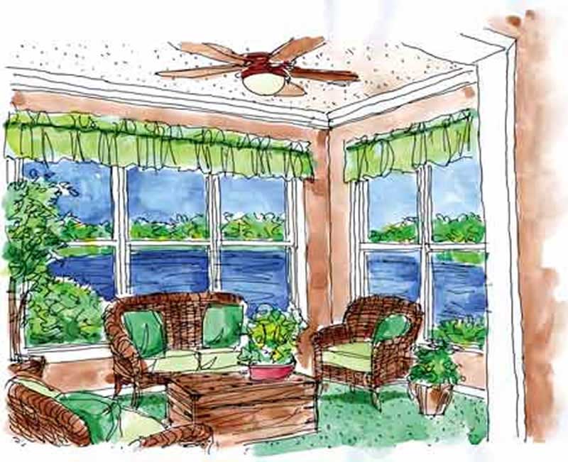 Sitting Room of this 3-Bedroom, 3240 Sq Ft Plan - 146-1876