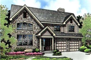 3-Bedroom, 3235 Sq Ft Country House Plan - 146-1894 - Front Exterior