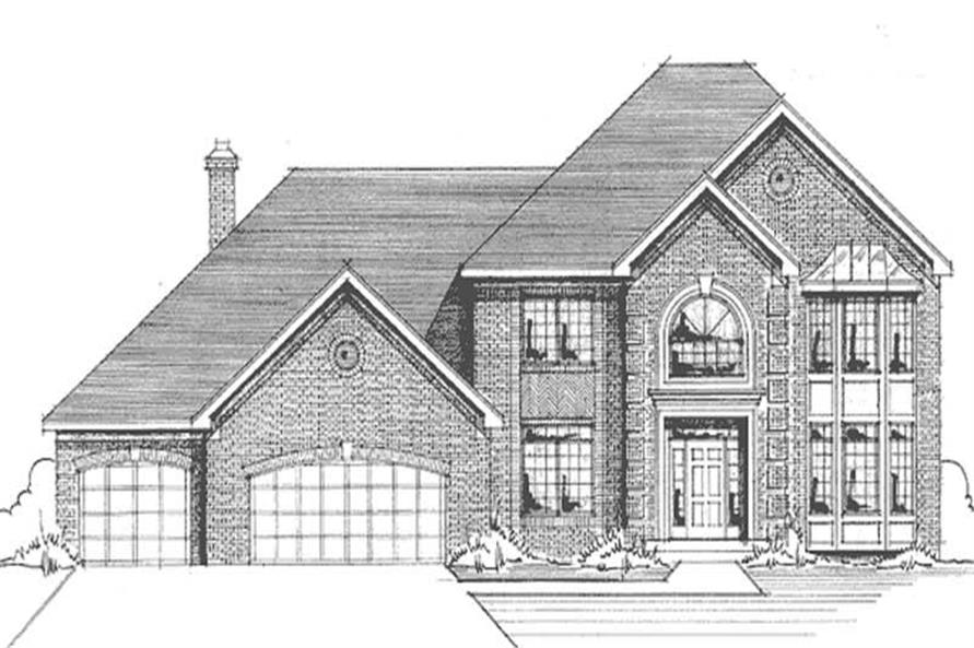 French Colonial House  Plans  Home  Design LS 97886 RE 21148