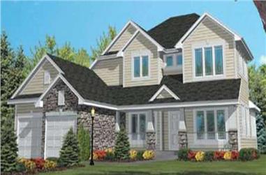 4-Bedroom, 2450 Sq Ft Country Home Plan - 146-1903 - Main Exterior