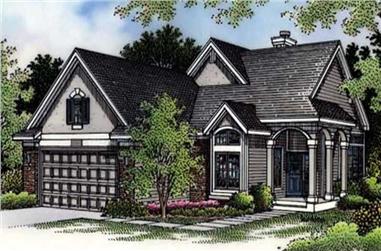 2-Bedroom, 1795 Sq Ft Country House Plan - 146-1934 - Front Exterior