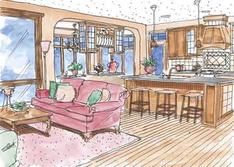 Kitchen of this 4-Bedroom, 3065 Sq Ft Plan - 146-1967