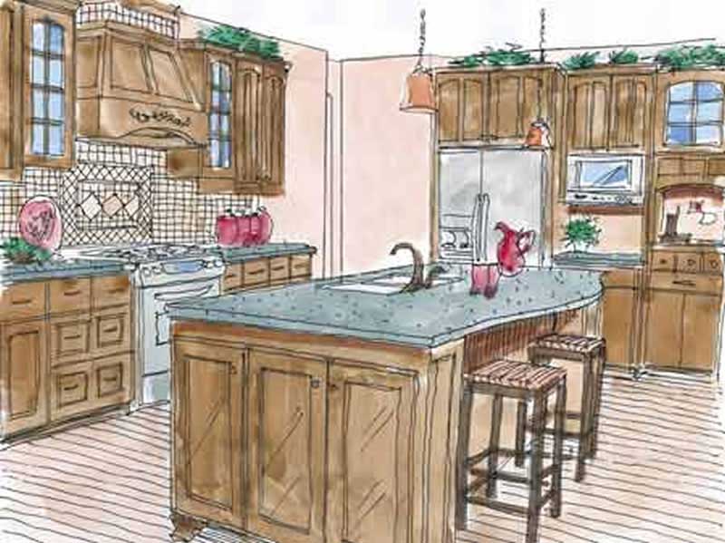 Kitchen of this 4-Bedroom, 3065 Sq Ft Plan - 146-1967