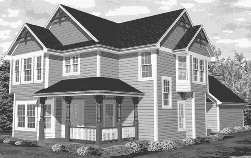 Home Plan Front Elevation of this 4-Bedroom,2326 Sq Ft Plan -146-1981