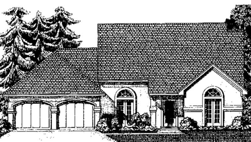 Home Plan Front Elevation of this 3-Bedroom,2145 Sq Ft Plan -146-1987