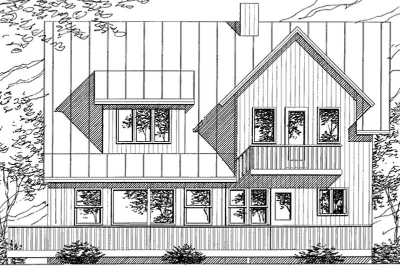 Home Plan Front Elevation of this 2-Bedroom,1507 Sq Ft Plan -146-2011
