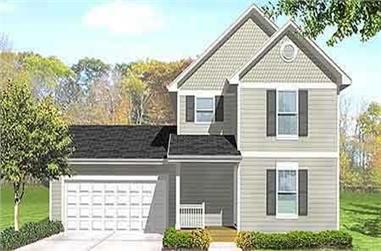 3-Bedroom, 1078 Sq Ft Country House Plan - 146-2020 - Front Exterior