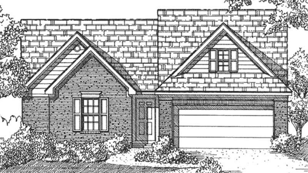 Front view of Small House Plans home (ThePlanCollection: House Plan #146-2027)