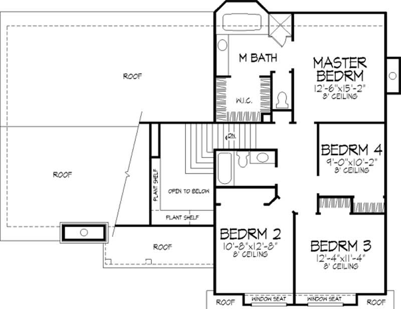 Floor Plan First Story of Country Plan #146-2053