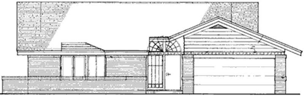 Front view of Modern home (ThePlanCollection: House Plan #146-2060)