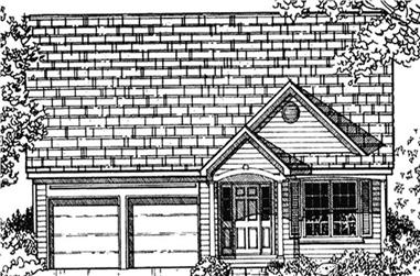 3-Bedroom, 1710 Sq Ft Cape Cod House Plan - 146-2103 - Front Exterior