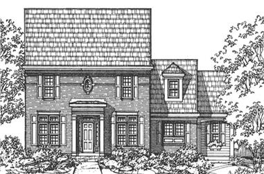 4-Bedroom, 2434 Sq Ft Country House Plan - 146-2108 - Front Exterior