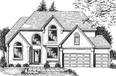 4-Bedroom, 2818 Sq Ft Contemporary House Plan - 146-2109 - Front Exterior