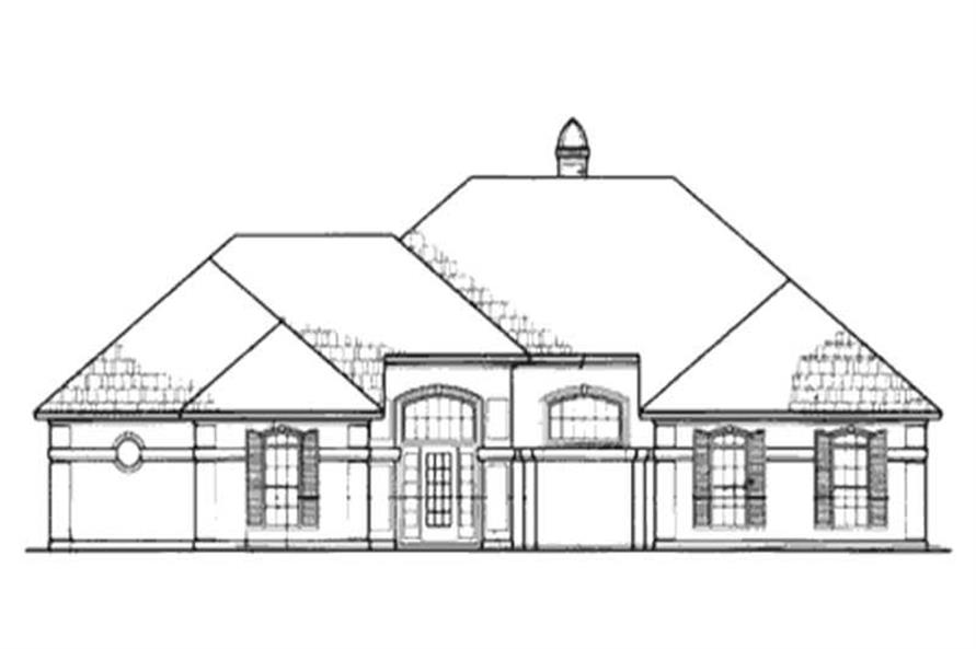 Front View of this 3-Bedroom,2442 Sq Ft Plan -2442