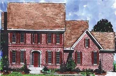 5-Bedroom, 4092 Sq Ft Luxury House Plan - 146-2153 - Front Exterior