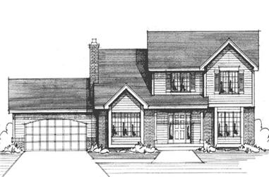 4-Bedroom, 2033 Sq Ft Country House Plan - 146-2178 - Front Exterior