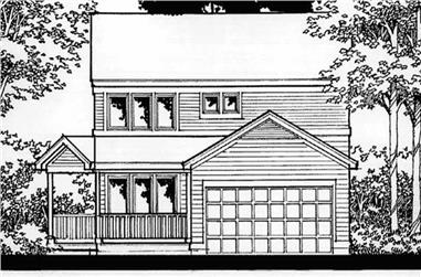 4-Bedroom, 1628 Sq Ft Country House Plan - 146-2197 - Front Exterior