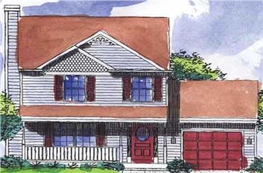 3-Bedroom, 1150 Sq Ft Country House Plan - 146-2223 - Front Exterior