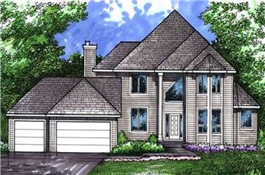 4-Bedroom, 3381 Sq Ft Country House Plan - 146-2235 - Front Exterior
