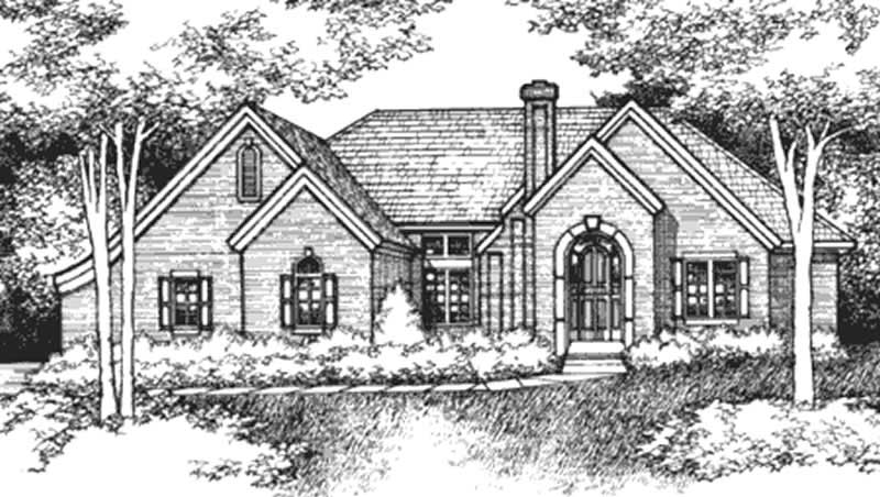 Home Plan Front Elevation of this 2-Bedroom,2572 Sq Ft Plan -146-2238