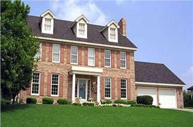 4-Bedroom, 2548 Sq Ft Colonial House Plan - 146-2292 - Front Exterior