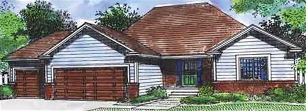 Front view of Small House Plans home (ThePlanCollection: House Plan #146-2306)