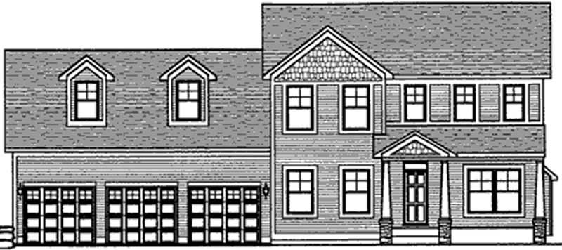 Home Plan Front Elevation of this 3-Bedroom,2195 Sq Ft Plan -146-2348
