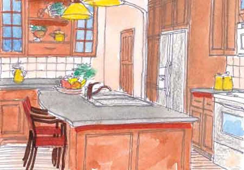 Kitchen of this 3-Bedroom, 2144 Sq Ft Plan - 146-2351