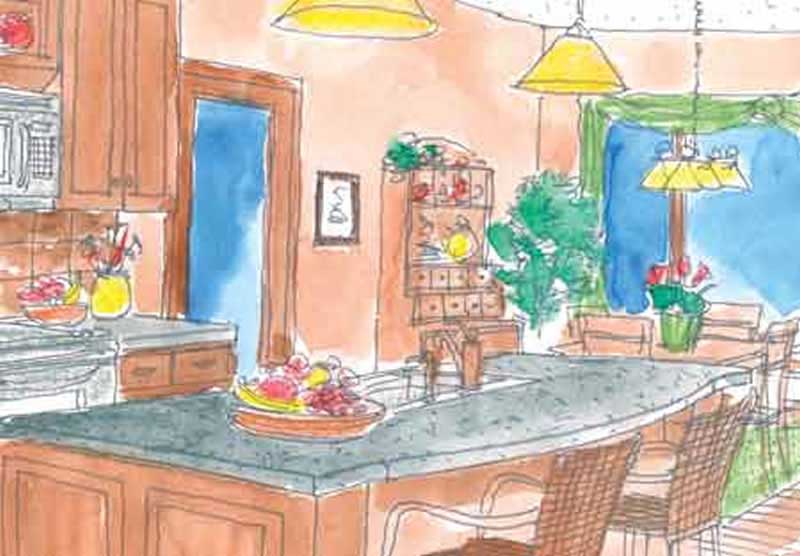 Kitchen of this 3-Bedroom, 2144 Sq Ft Plan - 146-2351