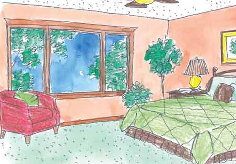 Bedroom of this 3-Bedroom, 2144 Sq Ft Plan - 146-2351