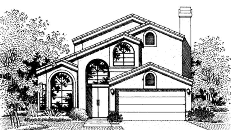 Home Plan Front Elevation of this 3-Bedroom,2212 Sq Ft Plan -146-2386