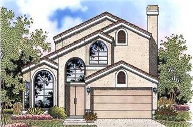3-Bedroom, 2212 Sq Ft Florida Style House Plan - 146-2386 - Front Exterior