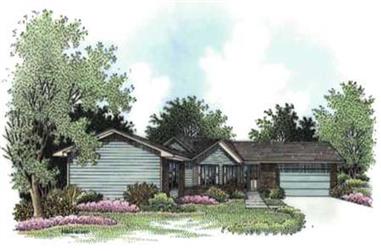 2-Bedroom, 1701 Sq Ft Ranch House Plan - 146-2409 - Front Exterior