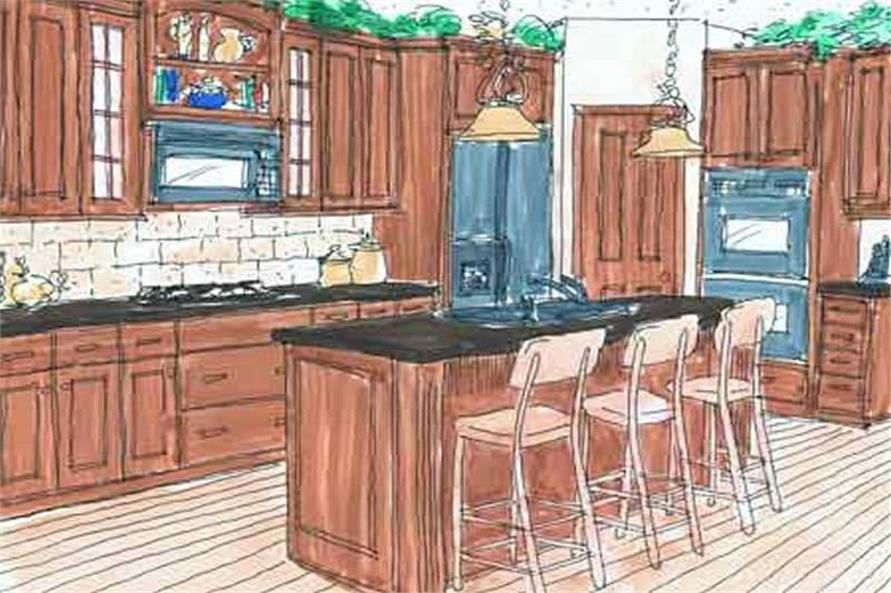 Kitchen of this 1-Bedroom, 1670 Sq Ft Plan - 146-2418