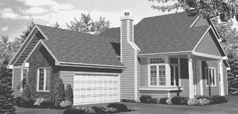 Home Plan Front Elevation of this 3-Bedroom,1941 Sq Ft Plan -146-2422