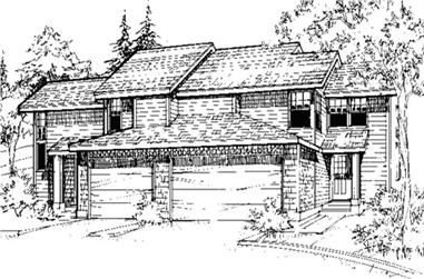 2-Bedroom, 1938 Sq Ft Modern House Plan - 146-2451 - Front Exterior
