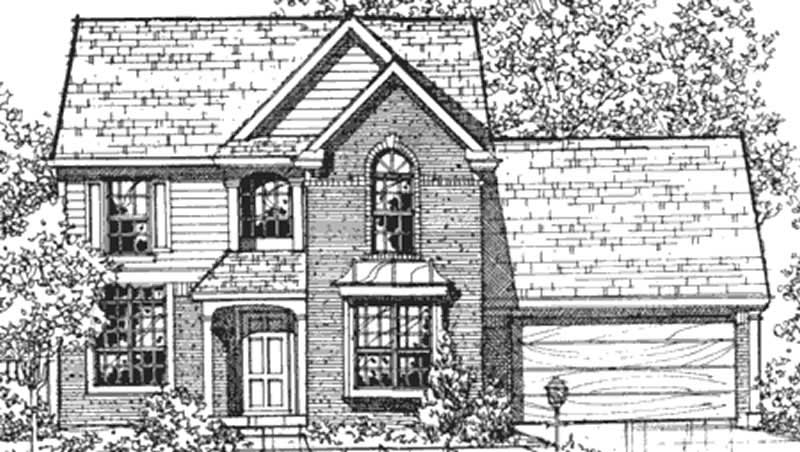 Home Plan Front Elevation of this 4-Bedroom,1986 Sq Ft Plan -146-2502